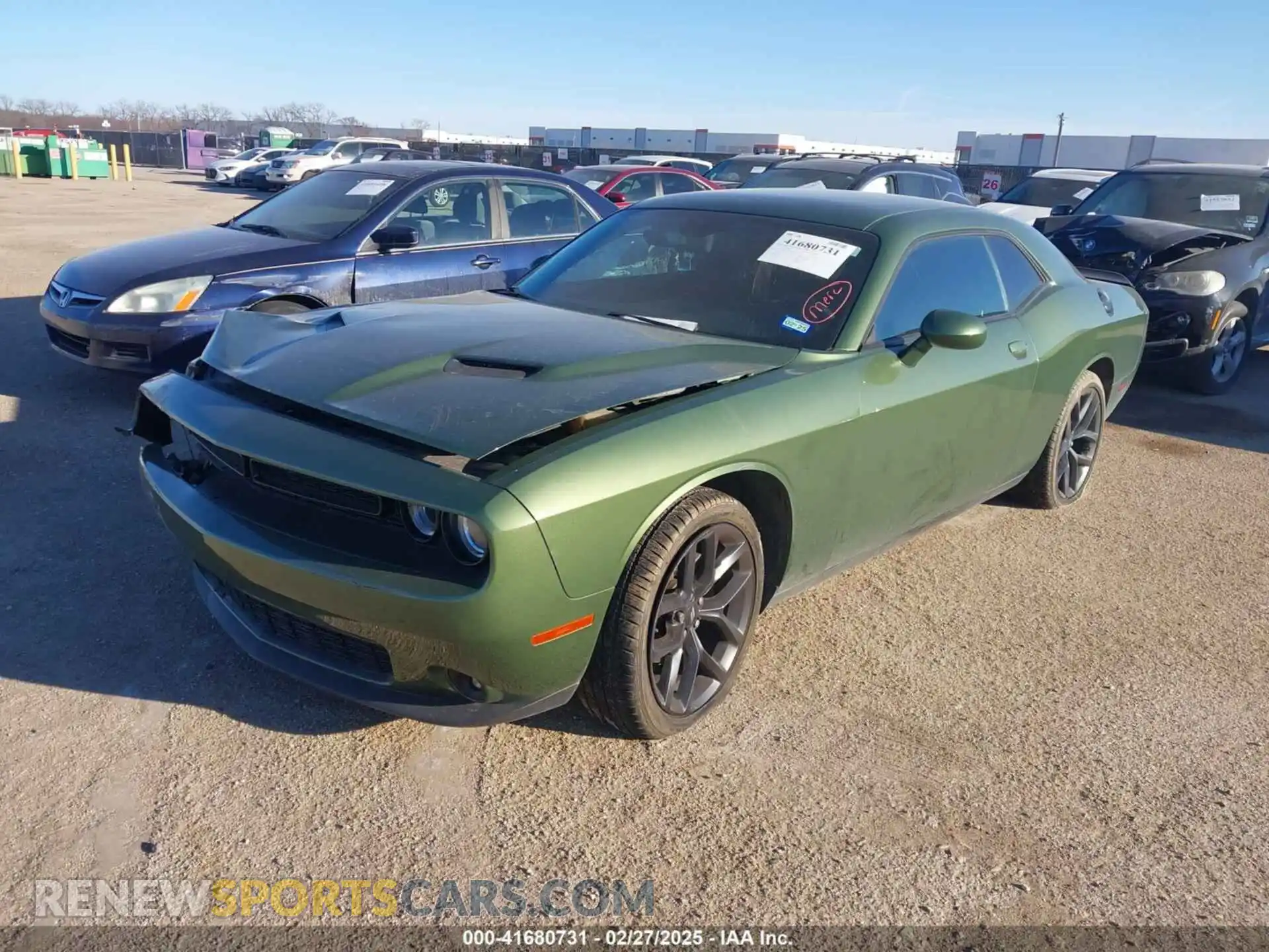 2 Photograph of a damaged car 2C3CDZAG6NH128669 DODGE CHALLENGER 2022