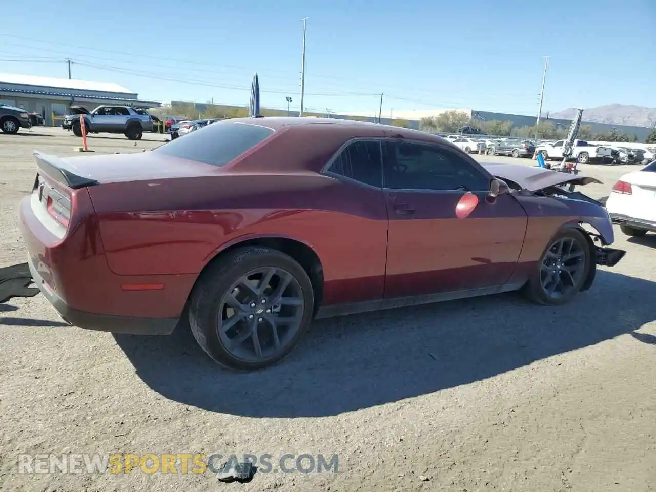 3 Photograph of a damaged car 2C3CDZAG7NH124744 DODGE CHALLENGER 2022
