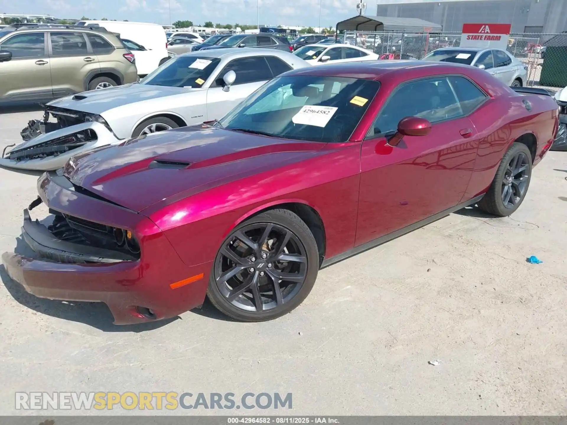 2 Photograph of a damaged car 2C3CDZAG7NH233575 DODGE CHALLENGER 2022