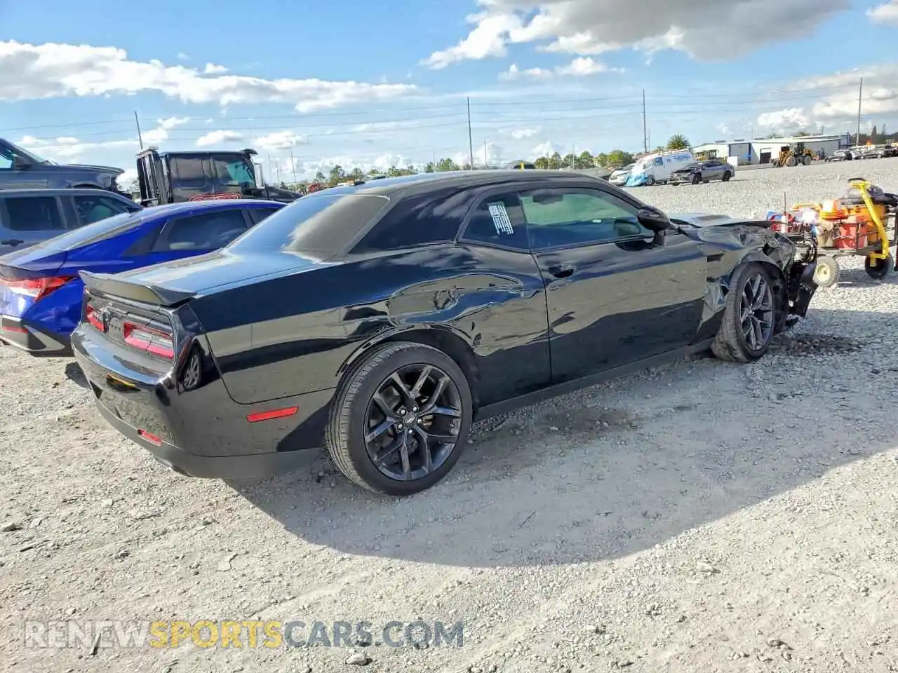 3 Photograph of a damaged car 2C3CDZAG7NH237951 DODGE CHALLENGER 2022