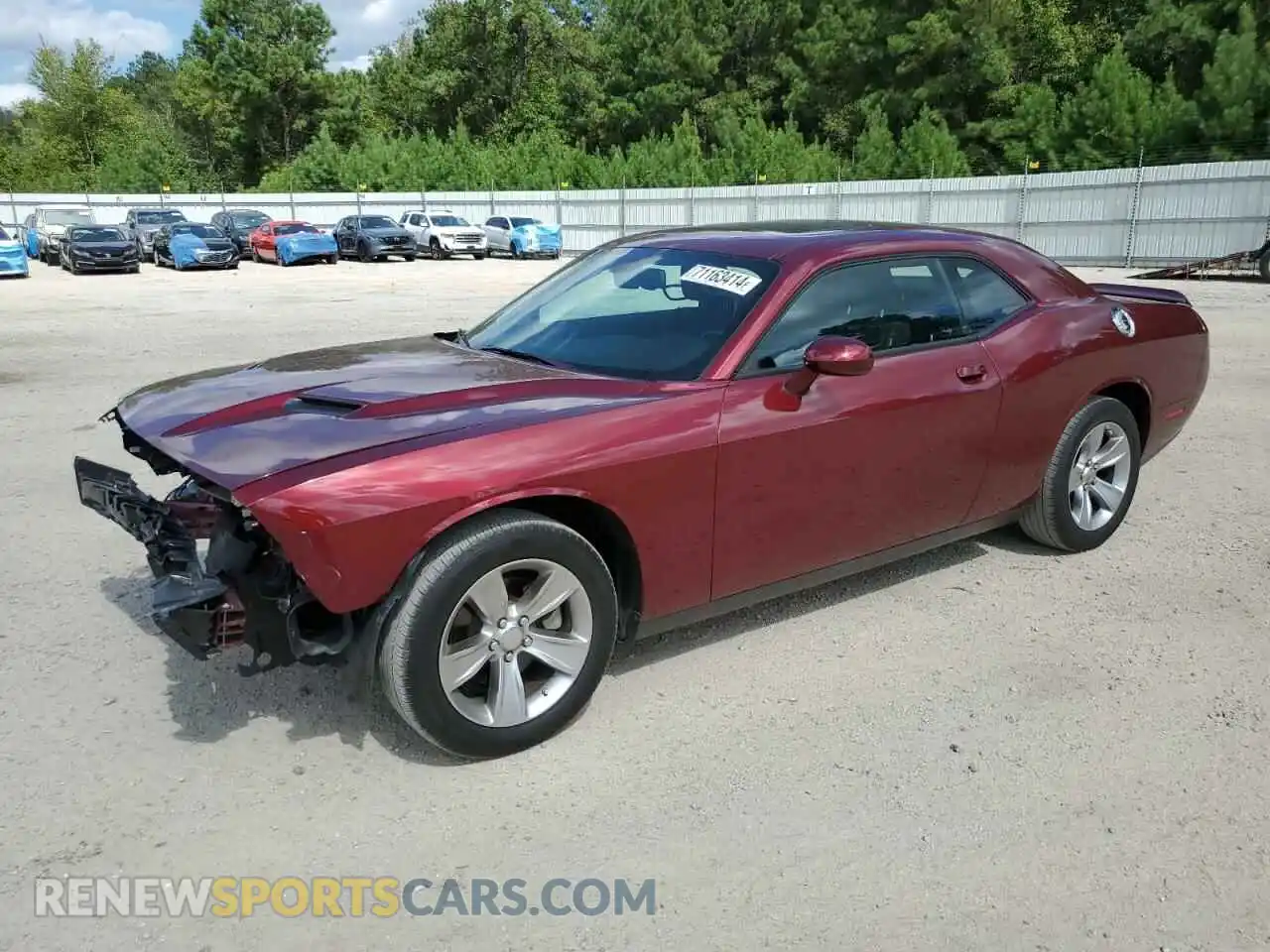 1 Photograph of a damaged car 2C3CDZAG8NH135493 DODGE CHALLENGER 2022