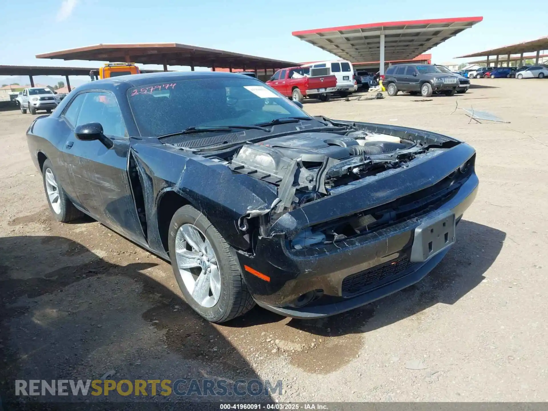 1 Photograph of a damaged car 2C3CDZAG9NH257974 DODGE CHALLENGER 2022