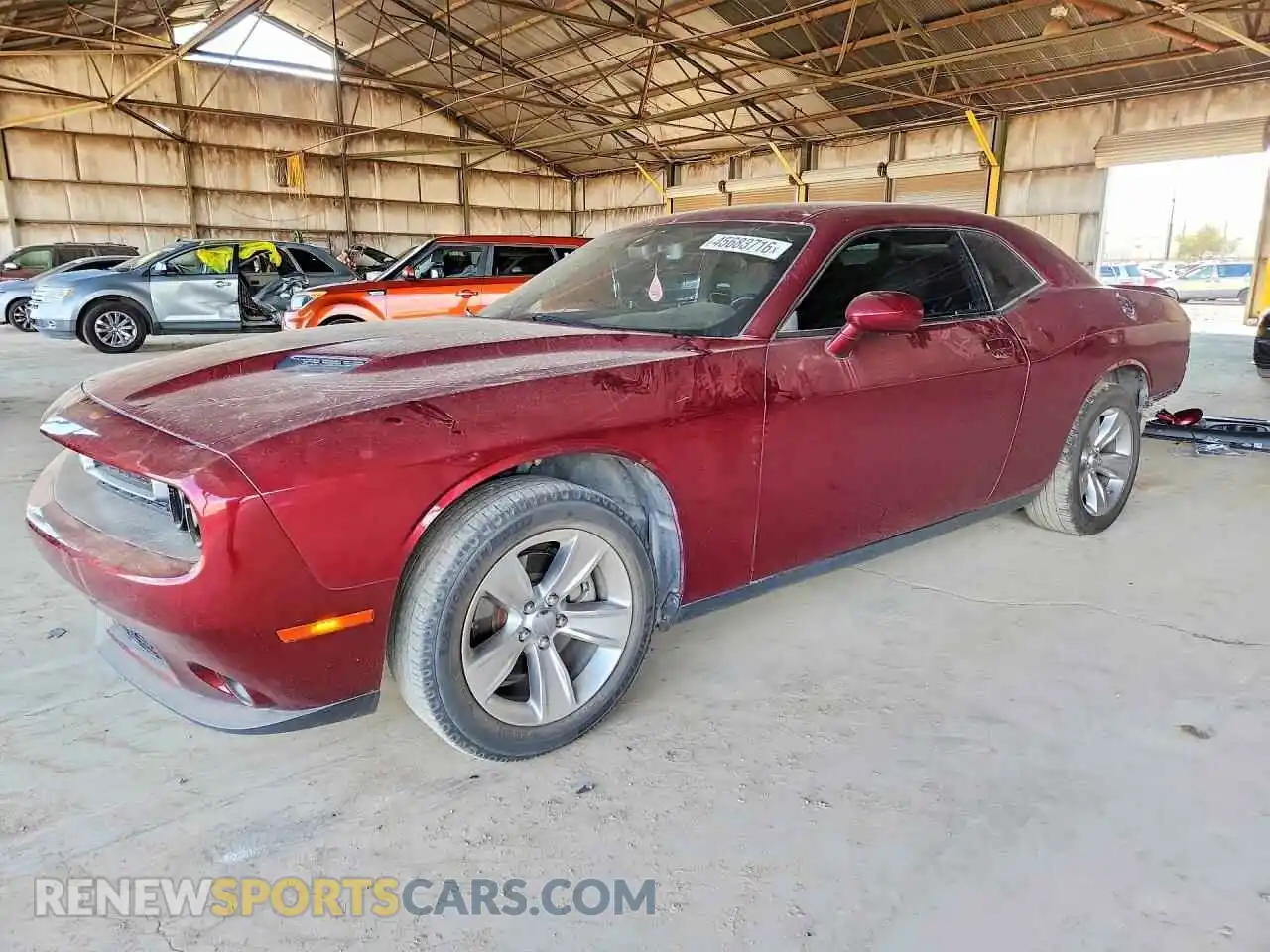 1 Photograph of a damaged car 2C3CDZAGXNH112720 DODGE CHALLENGER 2022