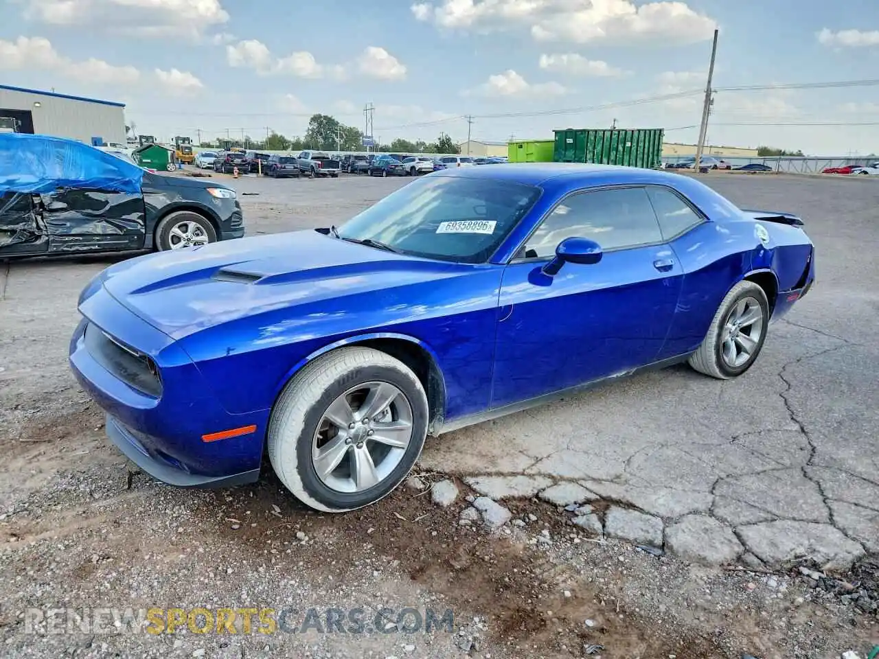 1 Photograph of a damaged car 2C3CDZAGXNH143644 DODGE CHALLENGER 2022