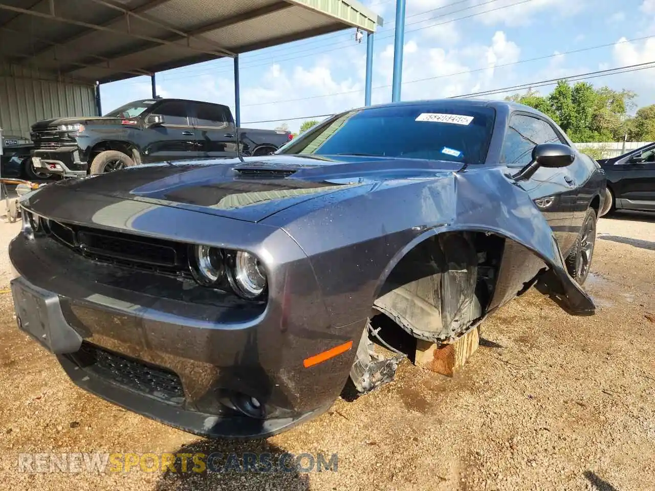 1 Photograph of a damaged car 2C3CDZAGXNH195291 DODGE CHALLENGER 2022