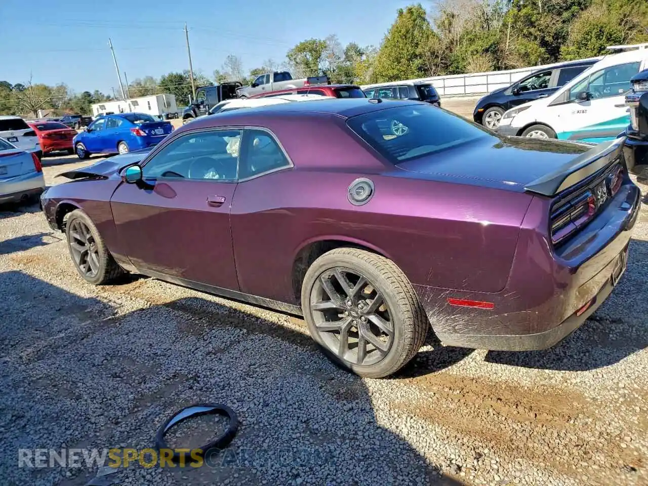 2 Photograph of a damaged car 2C3CDZAGXNH234333 DODGE CHALLENGER 2022