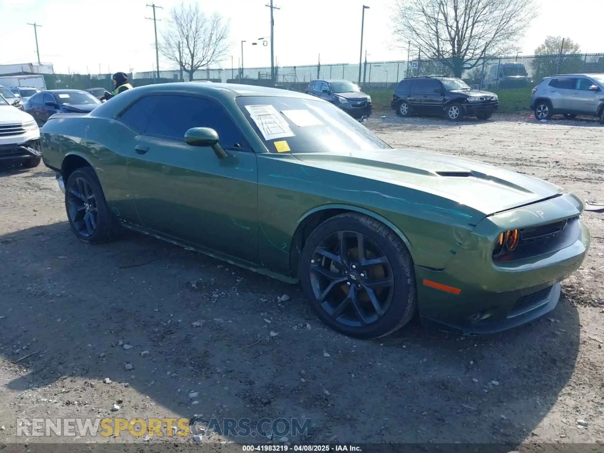 1 Photograph of a damaged car 2C3CDZAGXNH238527 DODGE CHALLENGER 2022