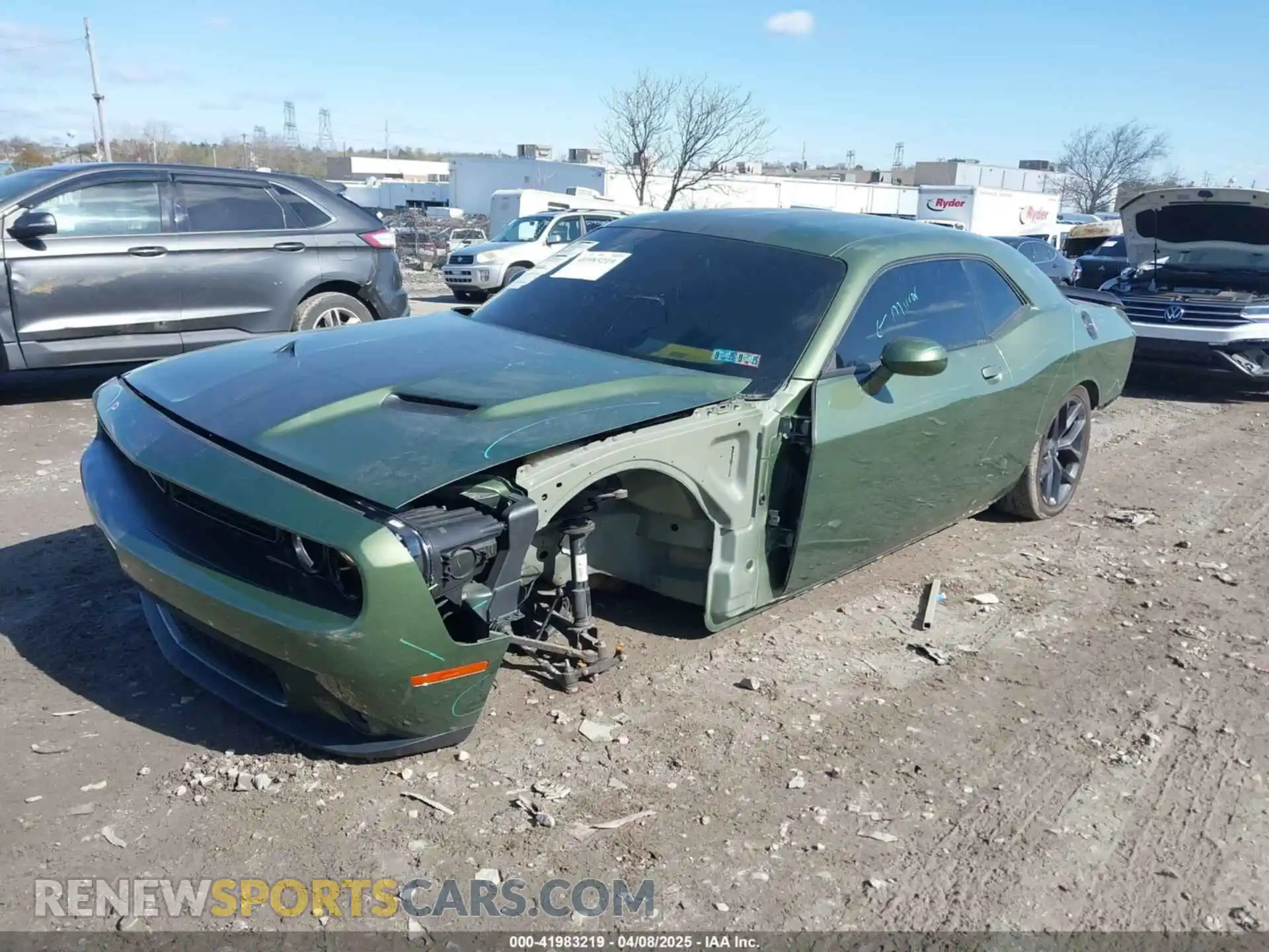 2 Photograph of a damaged car 2C3CDZAGXNH238527 DODGE CHALLENGER 2022