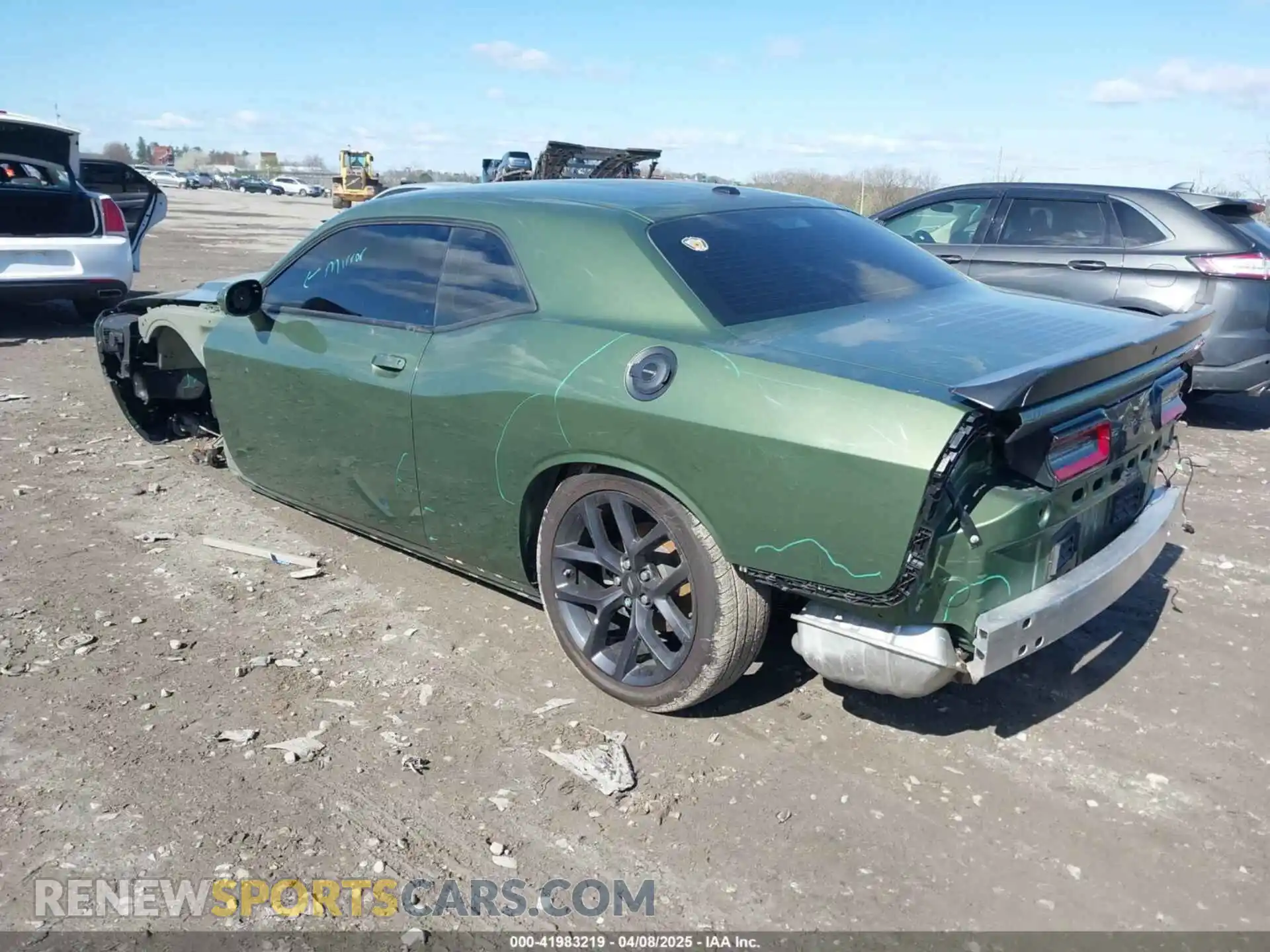 3 Photograph of a damaged car 2C3CDZAGXNH238527 DODGE CHALLENGER 2022