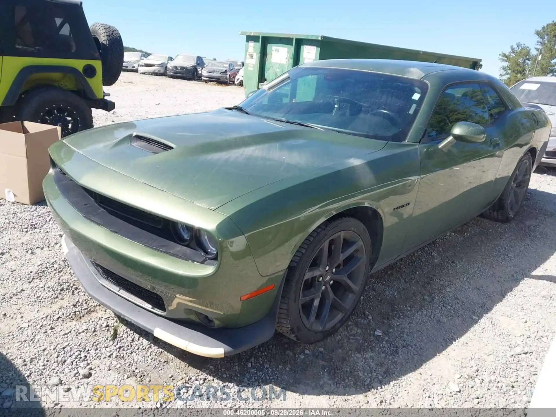 2 Photograph of a damaged car 2C3CDZBT4NH247140 DODGE CHALLENGER 2022