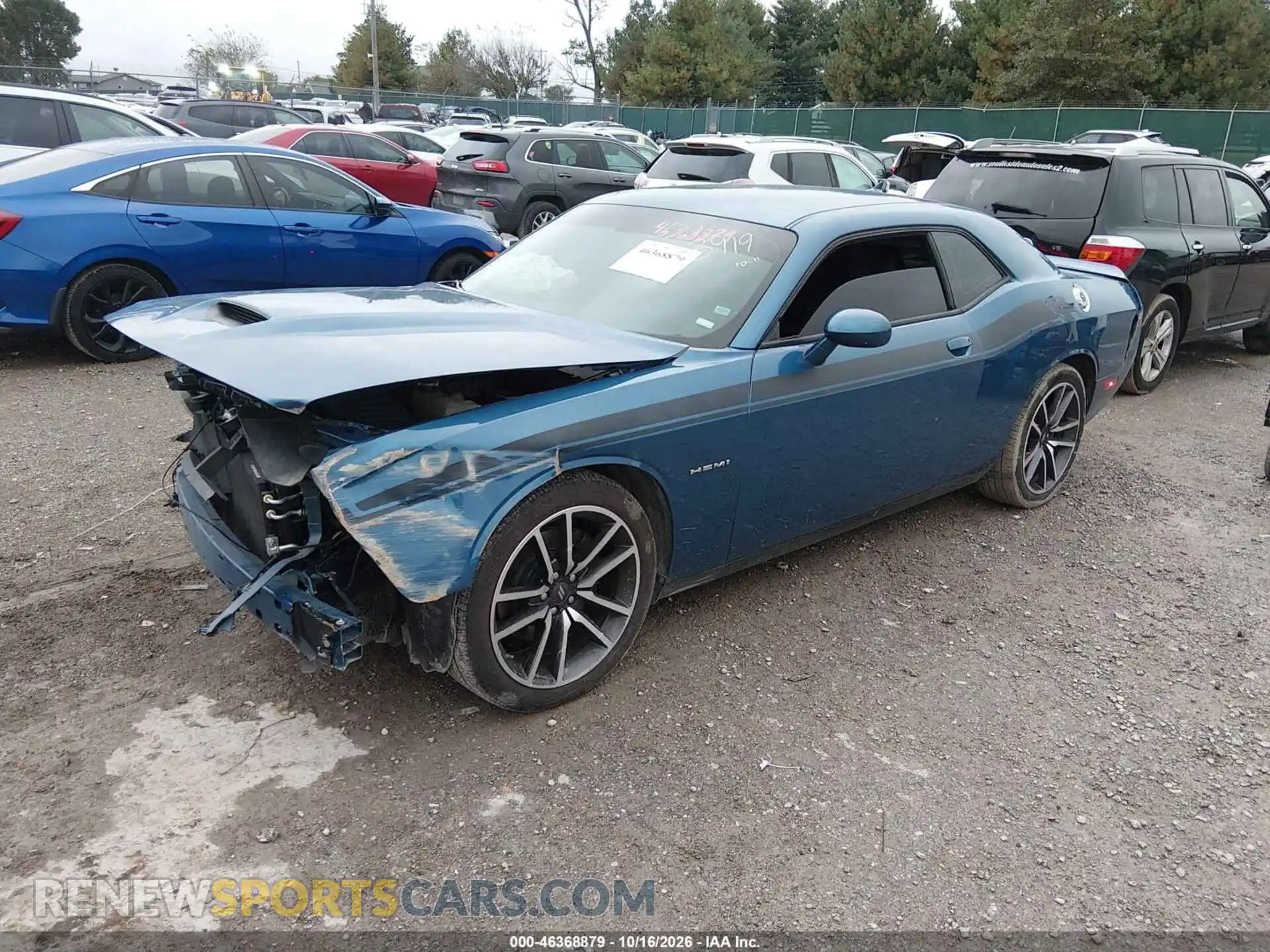 2 fotografías del automóvil dañado 2C3CDZBT8NH233919 DODGE CHALLENGER 2022