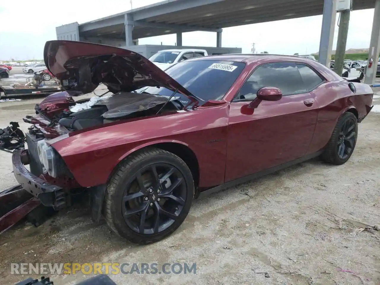 1 Photograph of a damaged car 2C3CDZBT9NH137233 DODGE CHALLENGER 2022