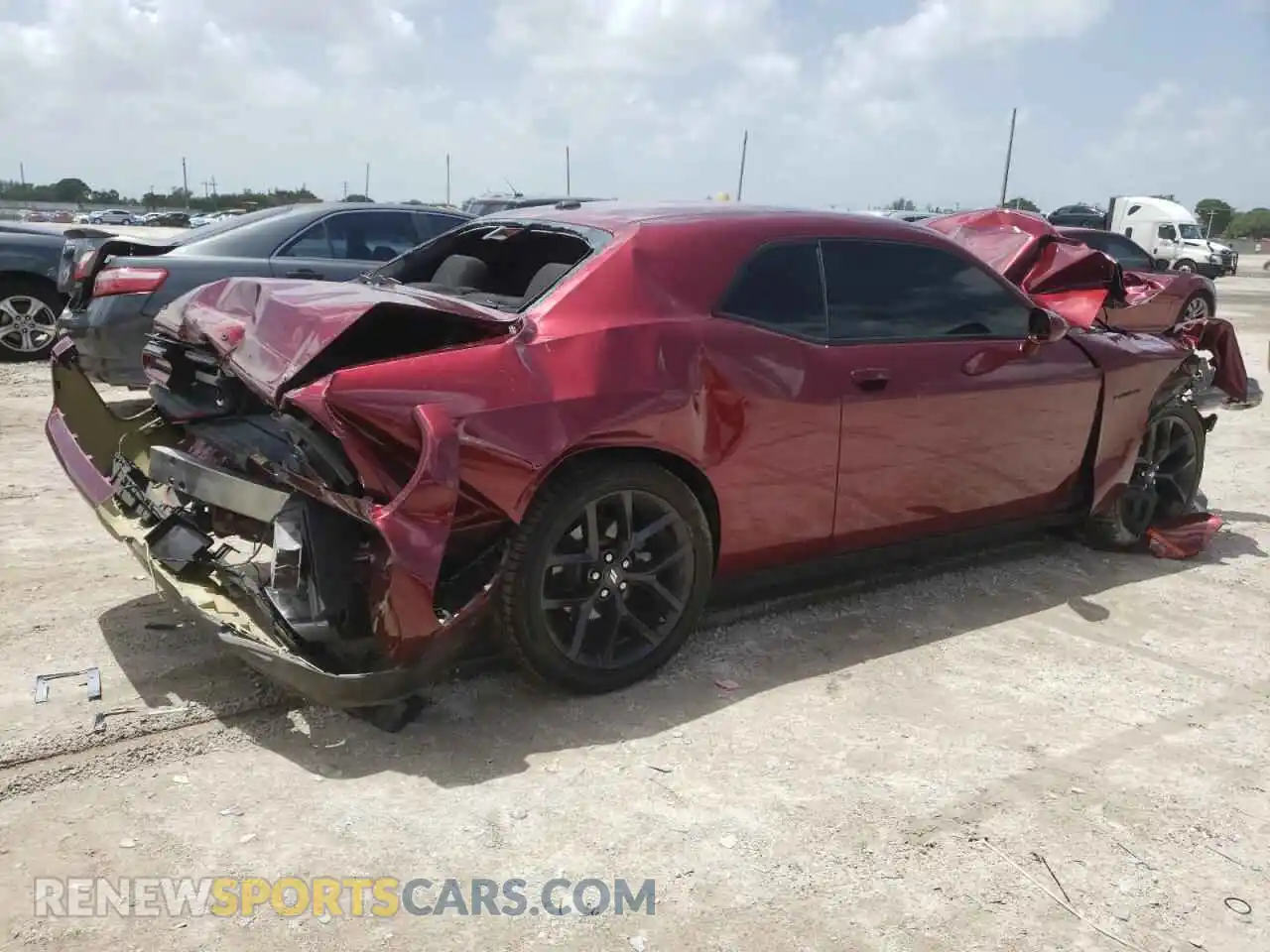 3 Photograph of a damaged car 2C3CDZBT9NH137233 DODGE CHALLENGER 2022
