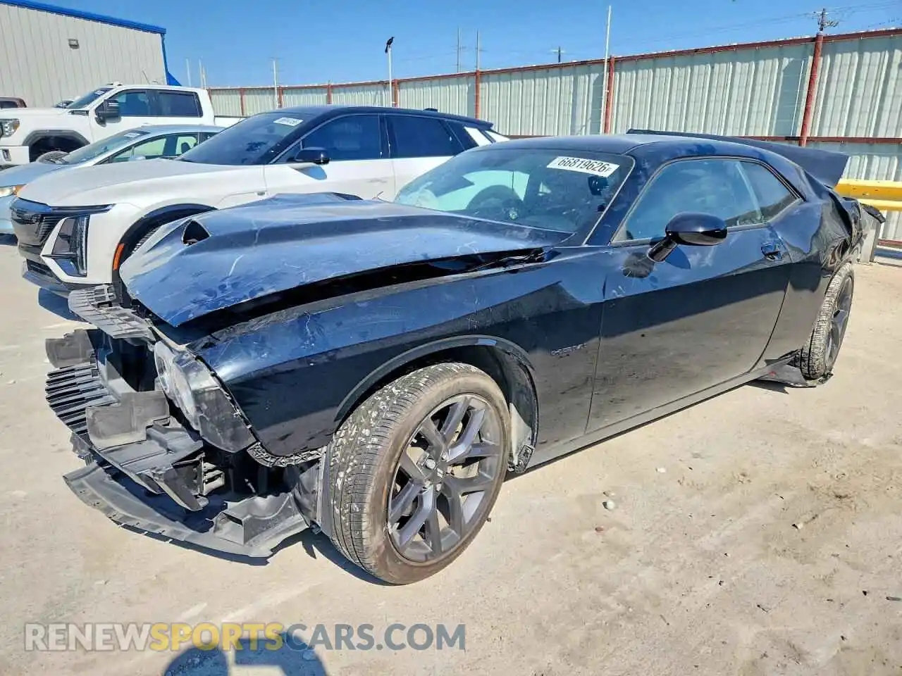 1 Photograph of a damaged car 2C3CDZBT9NH252088 DODGE CHALLENGER 2022