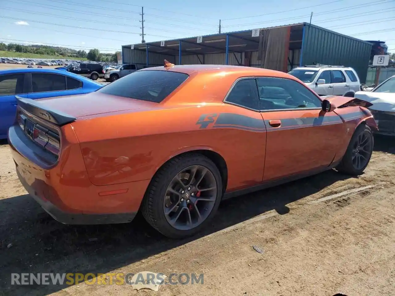3 fotografías del automóvil dañado 2C3CDZFJ4NH242139 DODGE CHALLENGER 2022