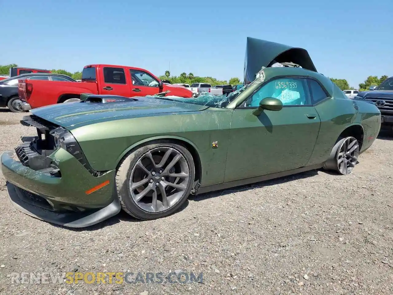 1 Photograph of a damaged car 2C3CDZFJ8NH168644 DODGE CHALLENGER 2022