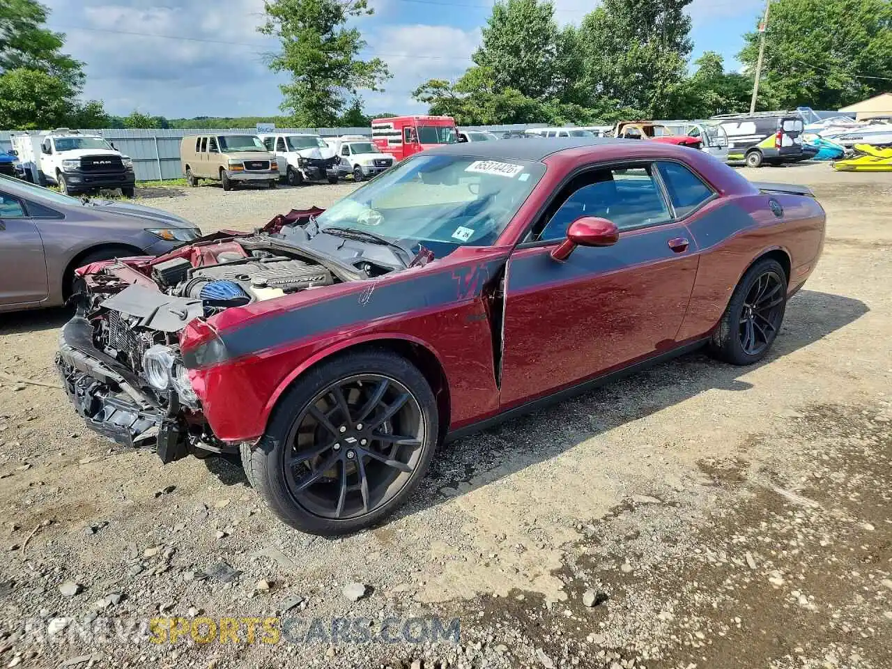 1 Photograph of a damaged car 2C3CDZFJ8NH261003 DODGE CHALLENGER 2022