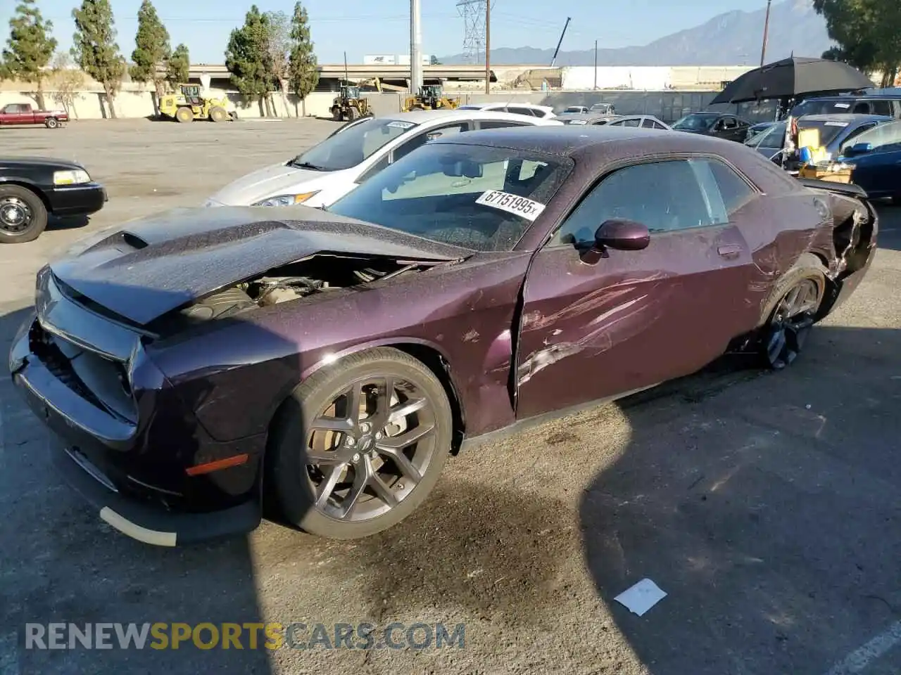 1 Photograph of a damaged car 2C3CDZJG4NH218936 DODGE CHALLENGER 2022