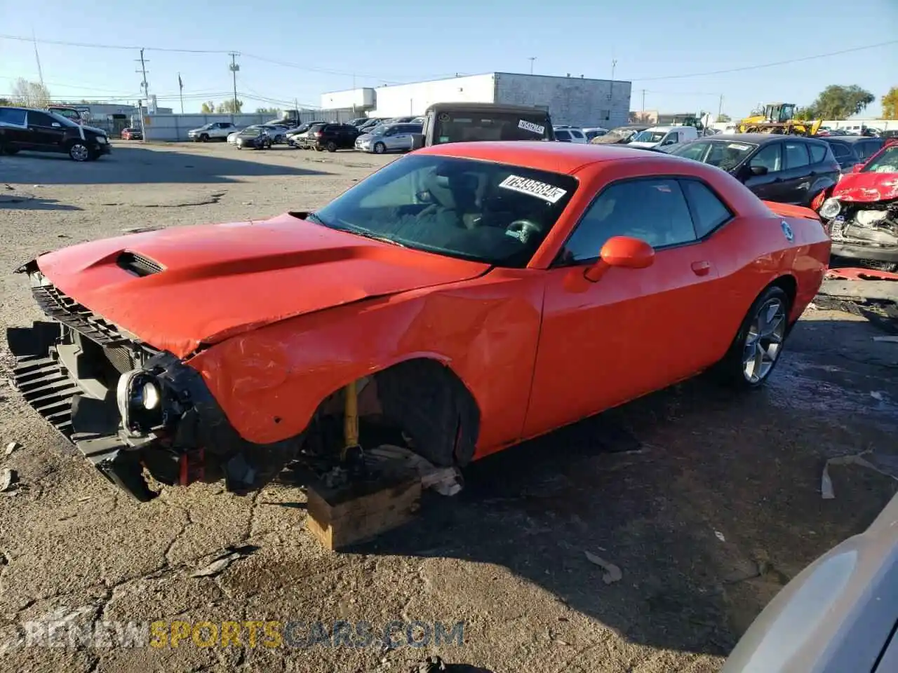 1 Photograph of a damaged car 2C3CDZJG5NH211462 DODGE CHALLENGER 2022