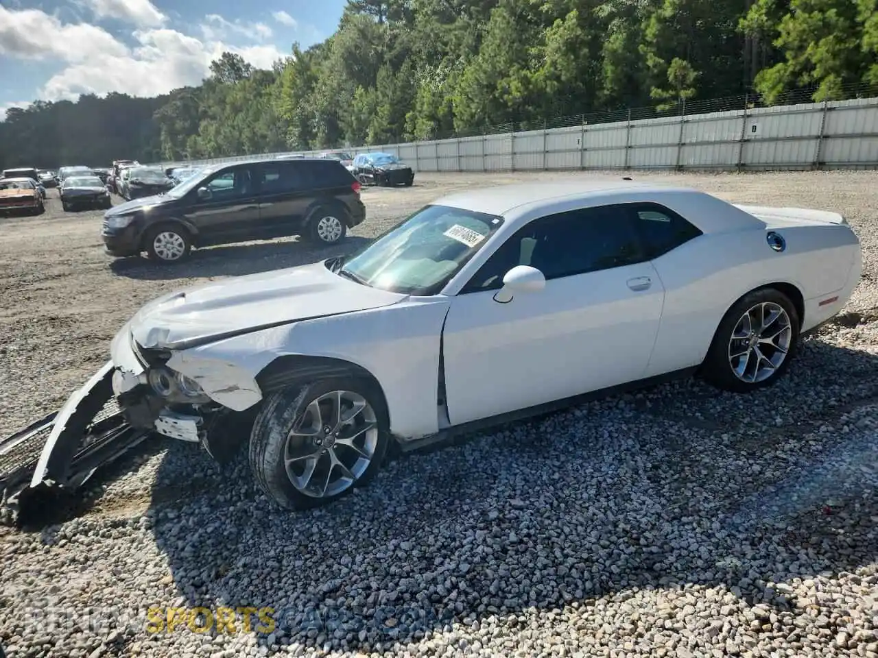 1 Photograph of a damaged car 2C3CDZJG9NH159656 DODGE CHALLENGER 2022