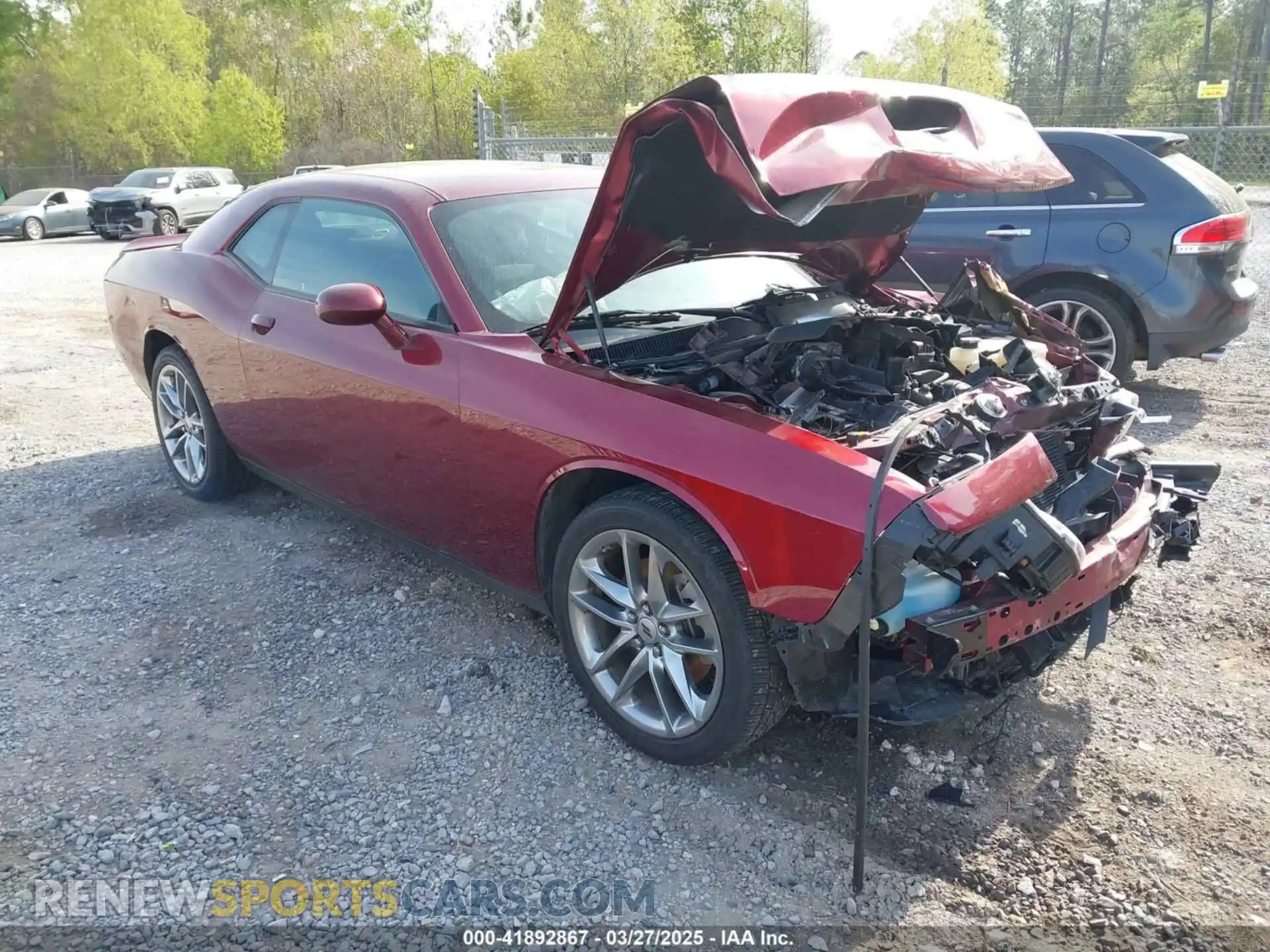 1 Photograph of a damaged car 2C3CDZKG0NH242990 DODGE CHALLENGER 2022