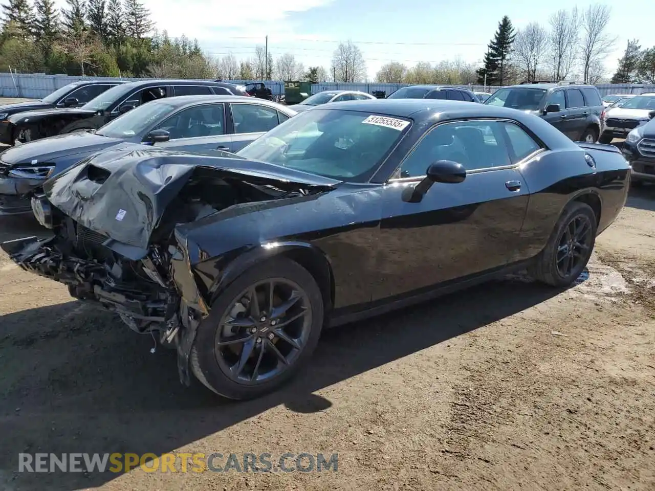1 Photograph of a damaged car 2C3CDZKG3NH127672 DODGE CHALLENGER 2022