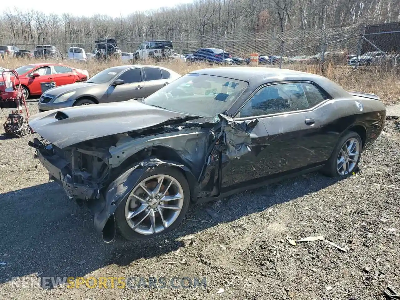 1 Photograph of a damaged car 2C3CDZKG3NH223754 DODGE CHALLENGER 2022