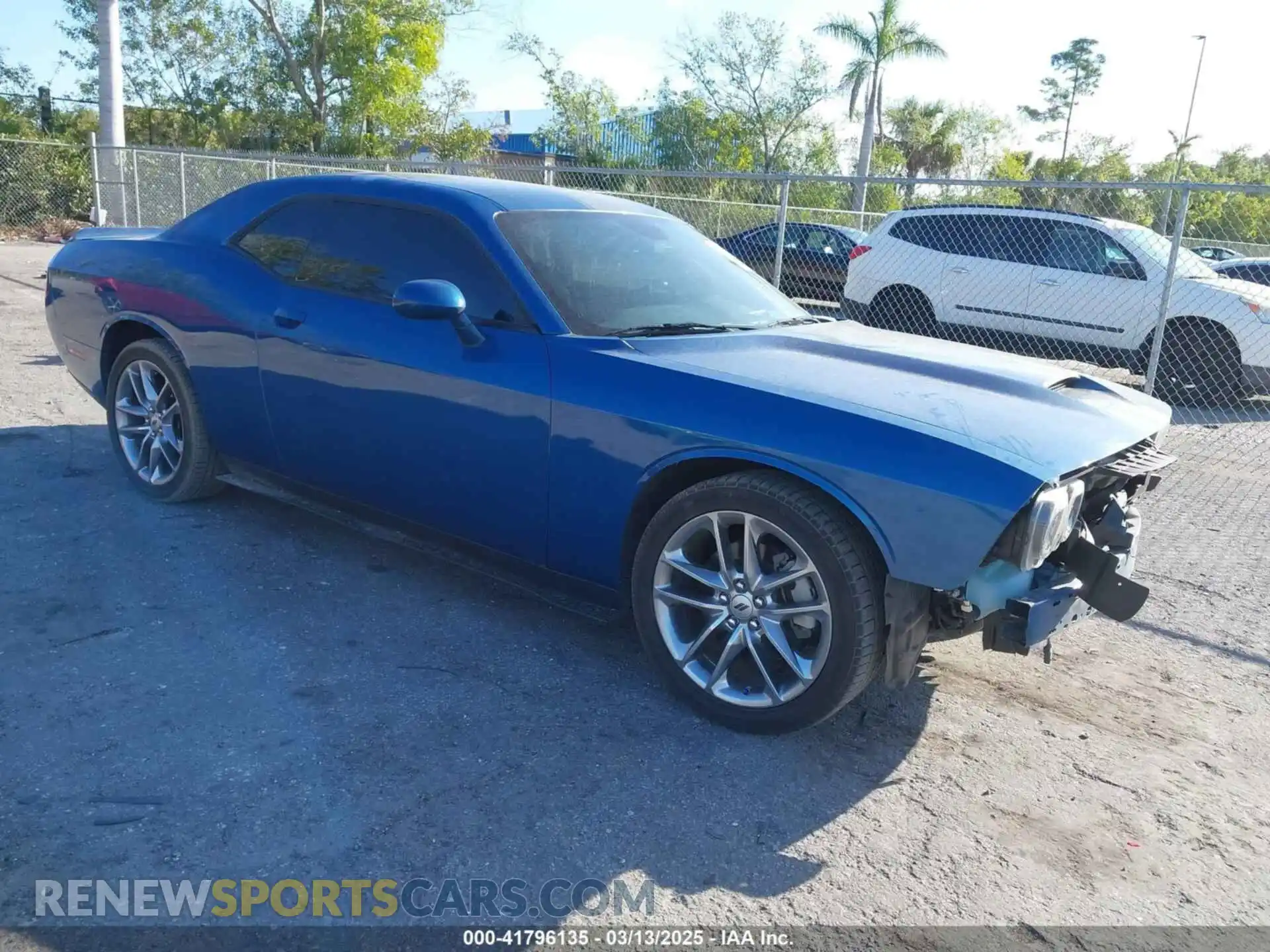 1 Photograph of a damaged car 2C3CDZKG3NH247715 DODGE CHALLENGER 2022