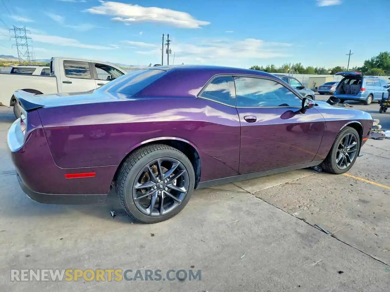 3 Photograph of a damaged car 2C3CDZKG5NH151990 DODGE CHALLENGER 2022