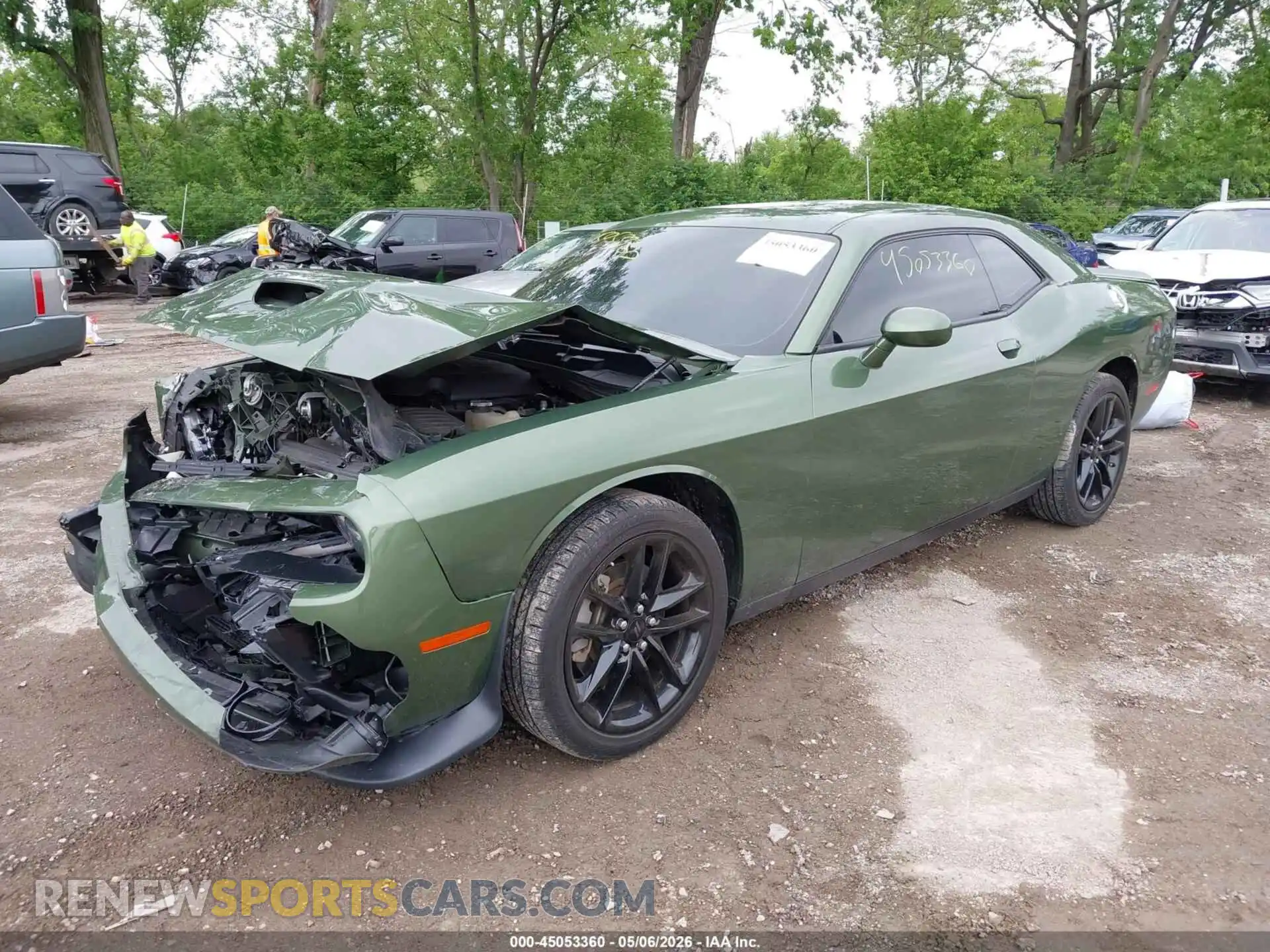 2 Photograph of a damaged car 2C3CDZKG6NH205877 DODGE CHALLENGER 2022