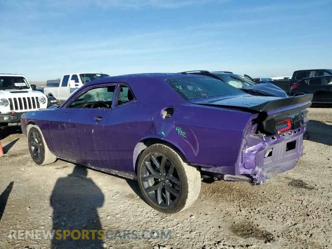 2 Photograph of a damaged car 2C3CDZAG2PH689387 DODGE CHALLENGER 2023