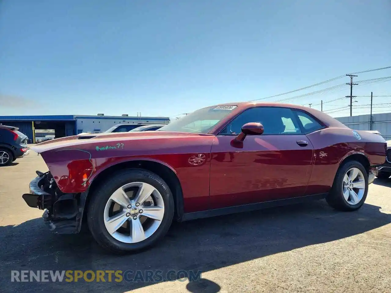 1 Photograph of a damaged car 2C3CDZAG3PH658312 DODGE CHALLENGER 2023