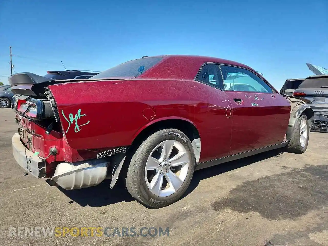 3 Photograph of a damaged car 2C3CDZAG3PH658312 DODGE CHALLENGER 2023
