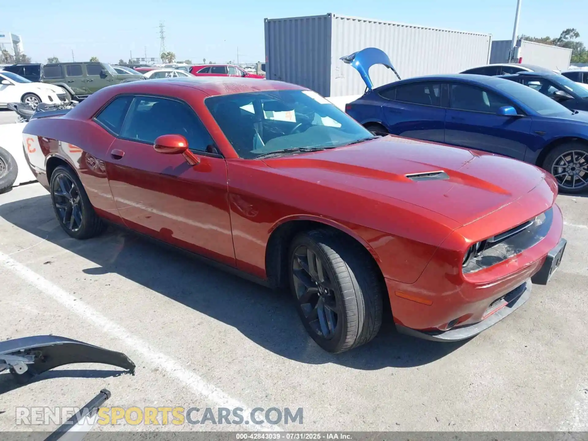 1 Photograph of a damaged car 2C3CDZAGXPH587027 DODGE CHALLENGER 2023