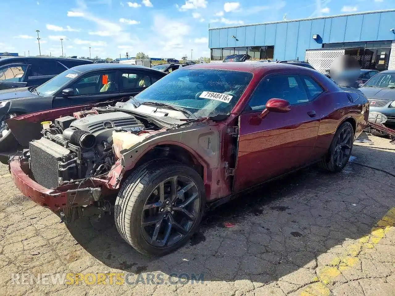 1 Photograph of a damaged car 2C3CDZBT0PH695507 DODGE CHALLENGER 2023