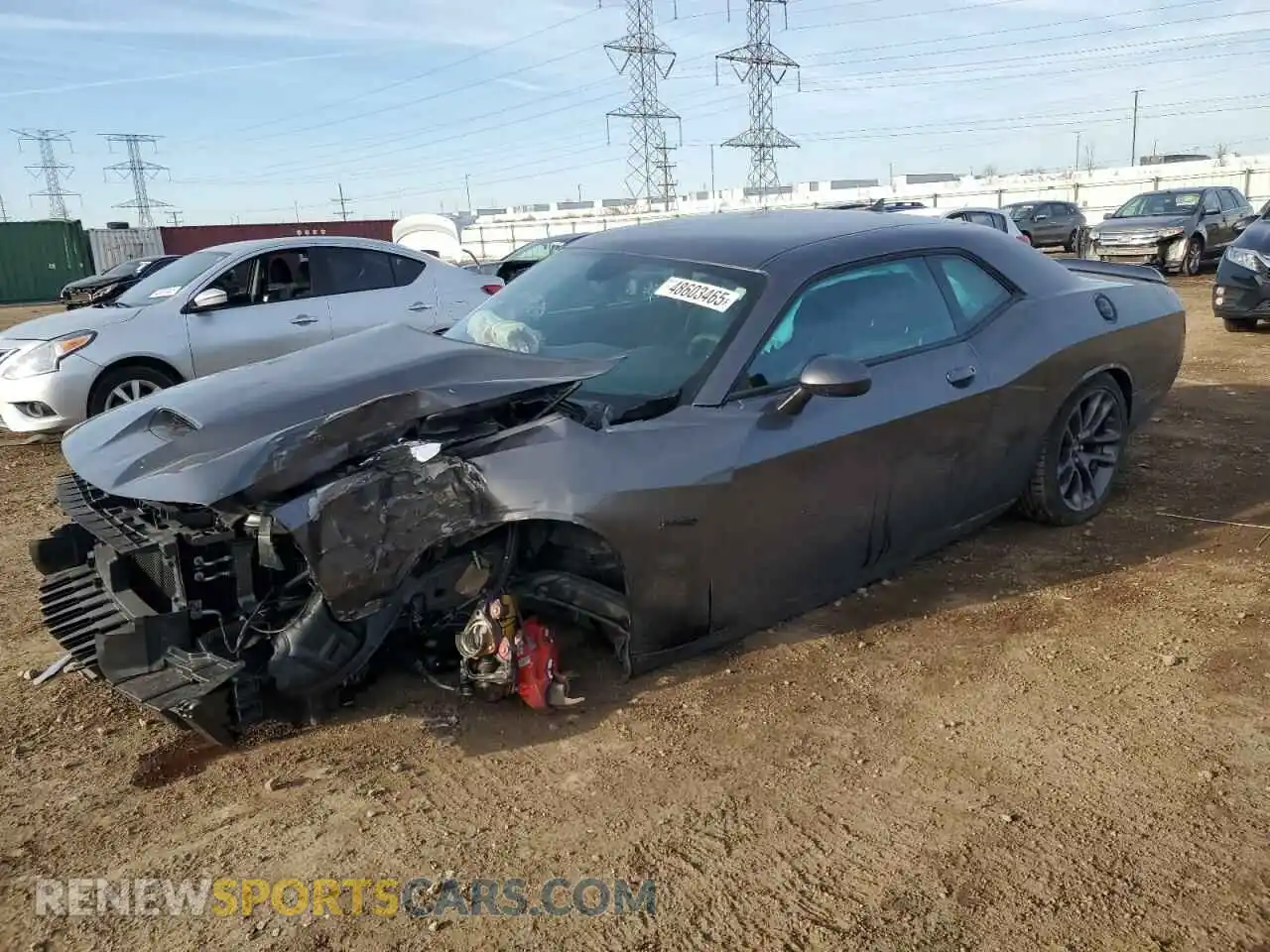 1 Photograph of a damaged car 2C3CDZBT4PH644835 DODGE CHALLENGER 2023