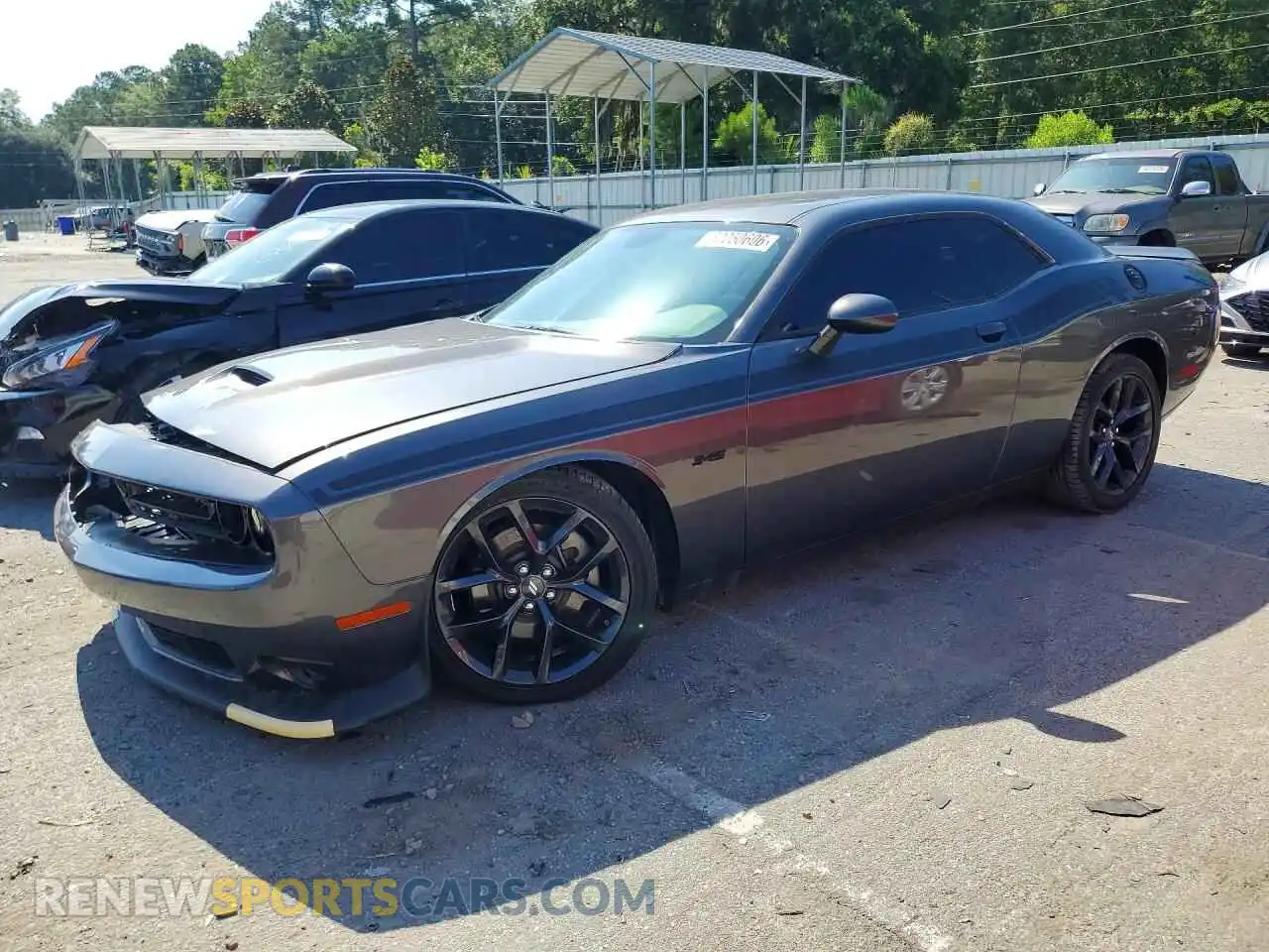 1 Photograph of a damaged car 2C3CDZBT7PH684522 DODGE CHALLENGER 2023