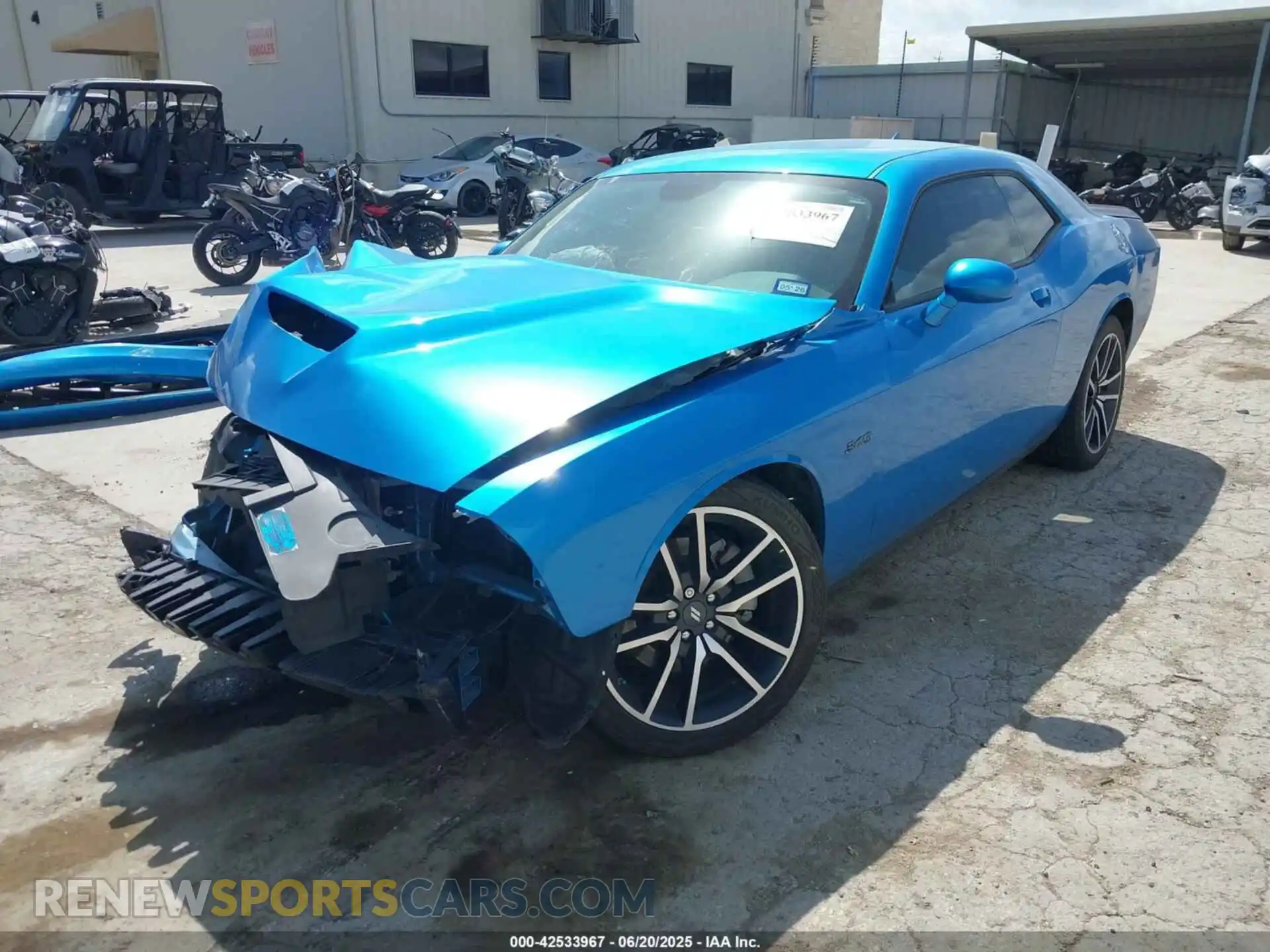 2 Photograph of a damaged car 2C3CDZBT9PH606176 DODGE CHALLENGER 2023