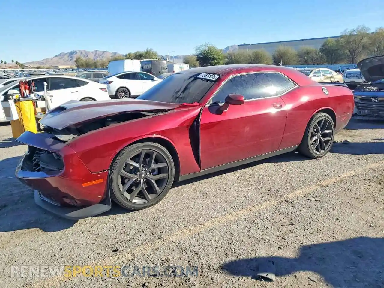 1 Photograph of a damaged car 2C3CDZJGXPH582300 DODGE CHALLENGER 2023