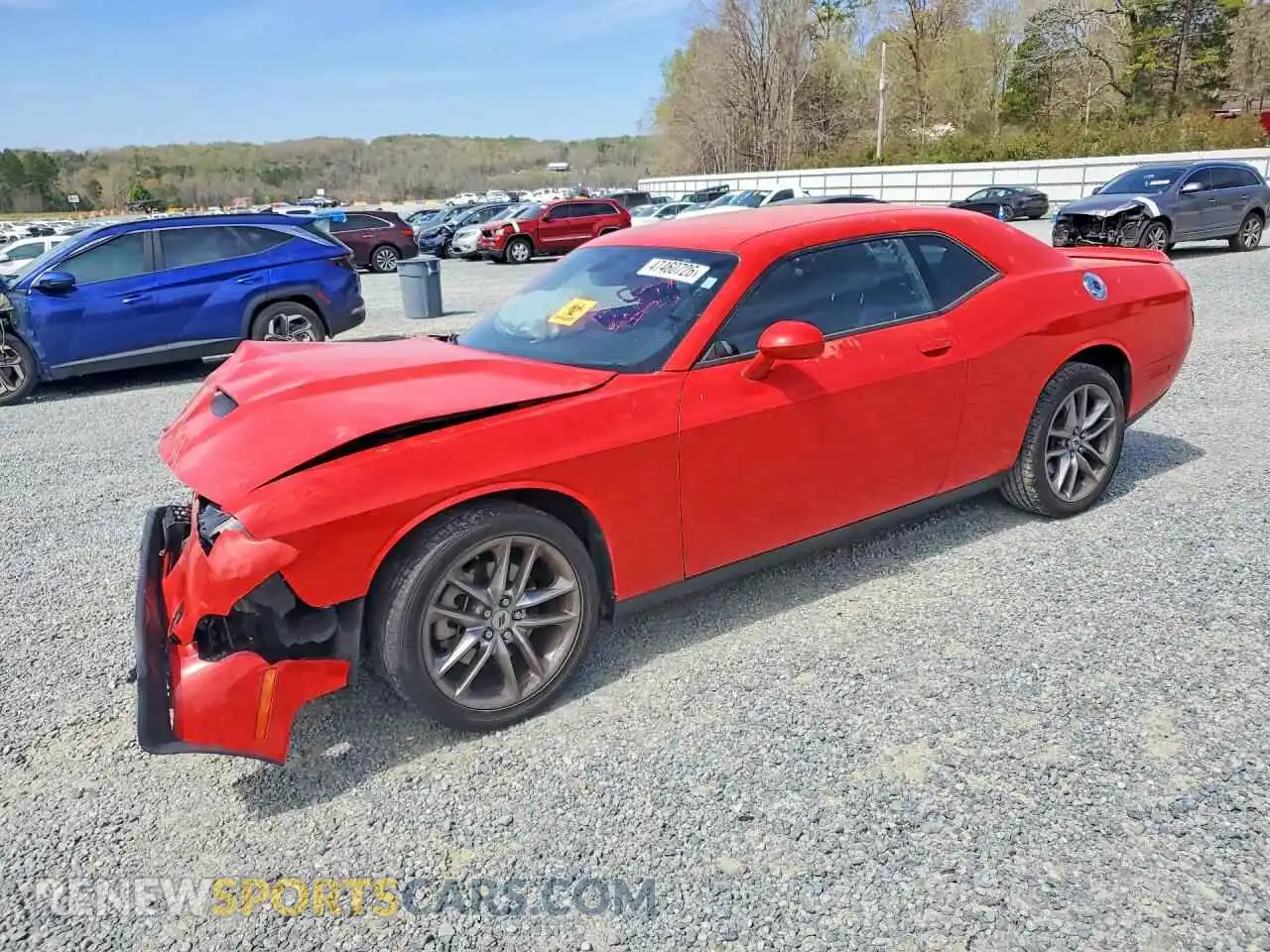 1 Photograph of a damaged car 2C3CDZKGXPH507871 DODGE CHALLENGER 2023