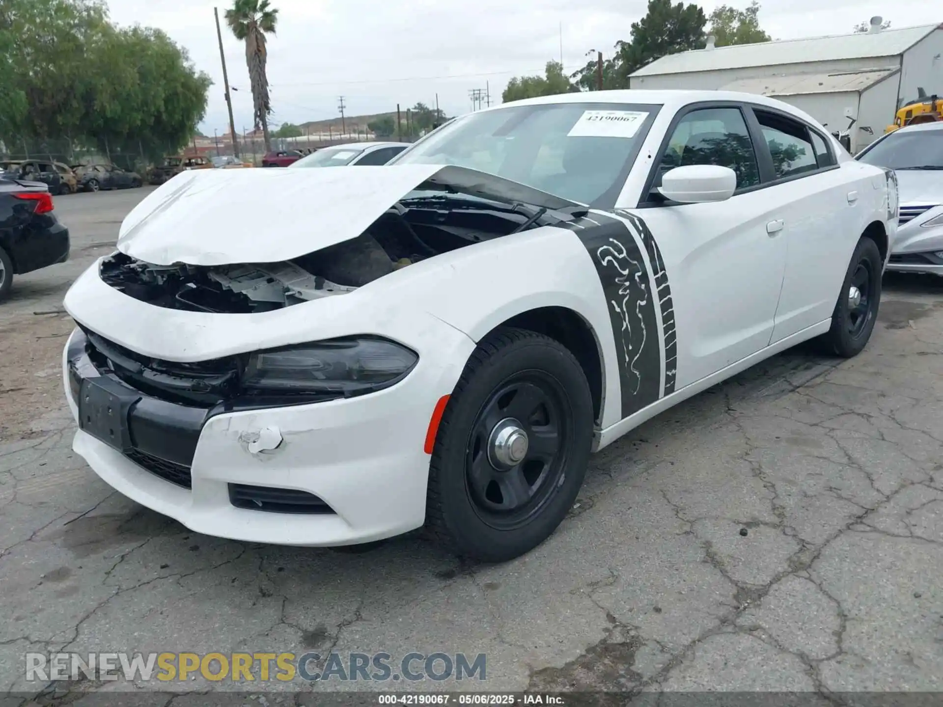 2 Photograph of a damaged car 2C3CDXAG2KH748418 DODGE CHARGER 2019