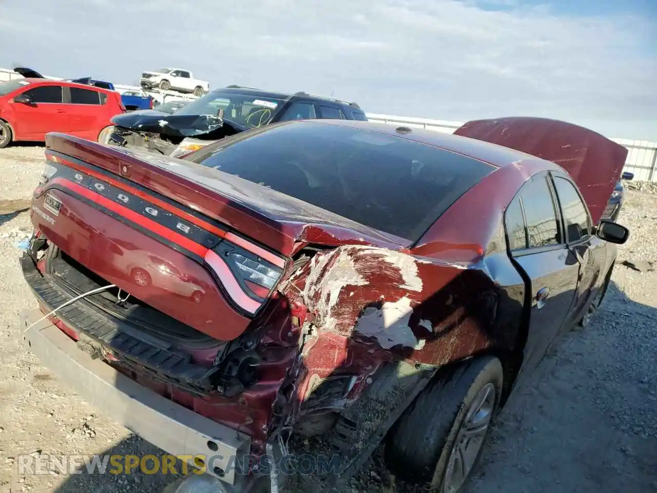 3 Photograph of a damaged car 2C3CDXBG0KH692073 DODGE CHARGER 2019
