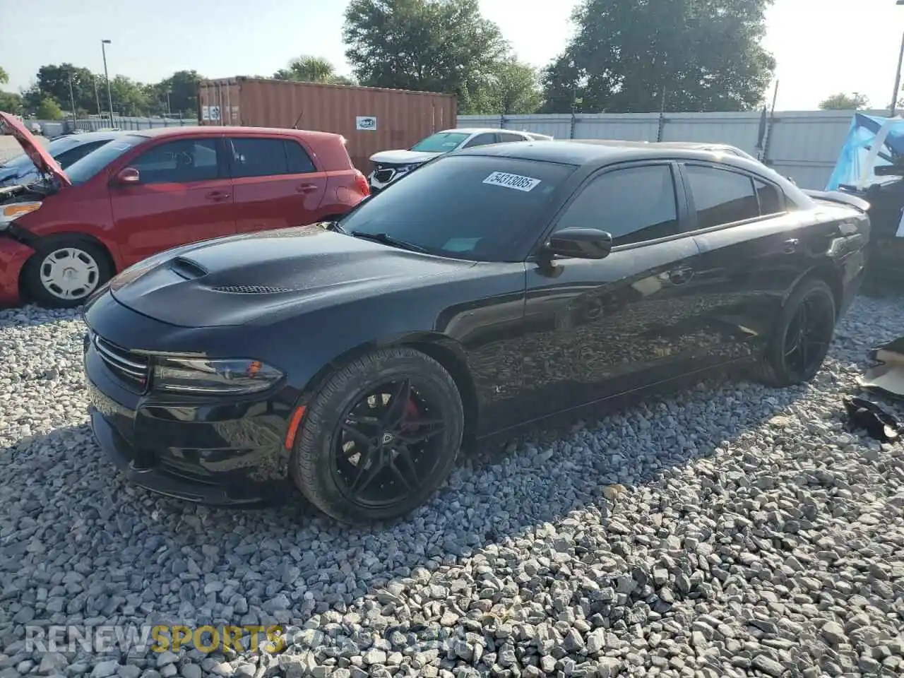 1 Photograph of a damaged car 2C3CDXBG1KH697184 DODGE CHARGER 2019