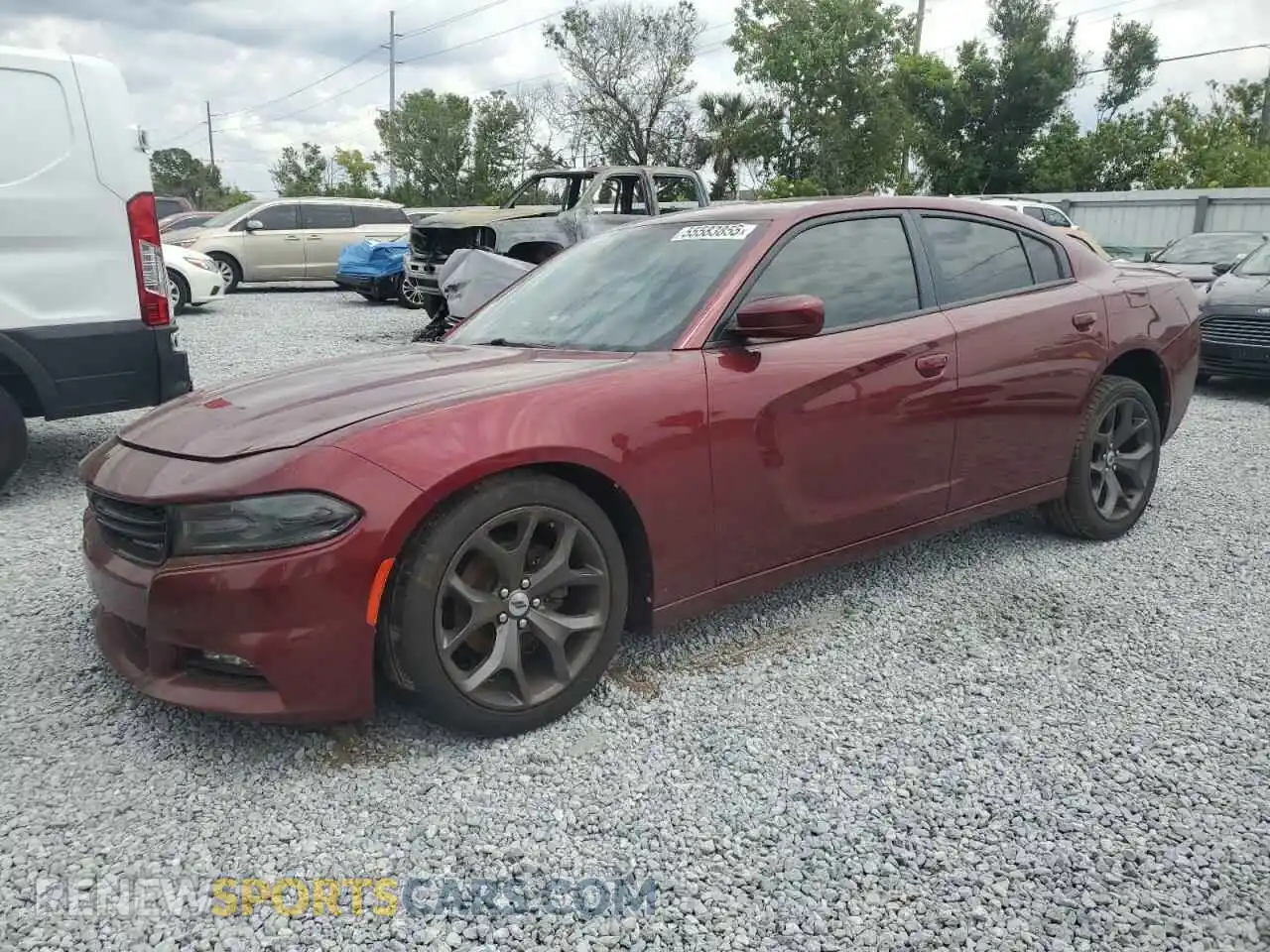 1 Photograph of a damaged car 2C3CDXBG1KH730295 DODGE CHARGER 2019
