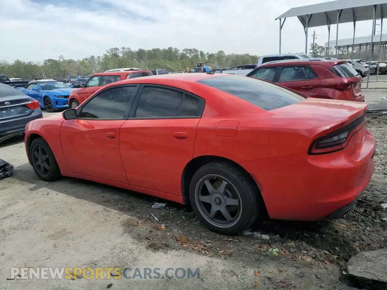 2 Photograph of a damaged car 2C3CDXBG3KH688339 DODGE CHARGER 2019