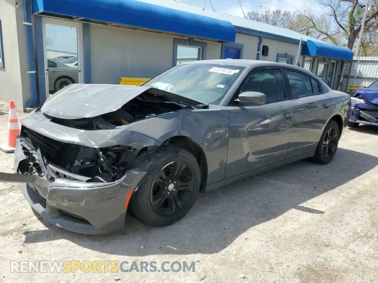 1 Photograph of a damaged car 2C3CDXBG3KH717385 DODGE CHARGER 2019