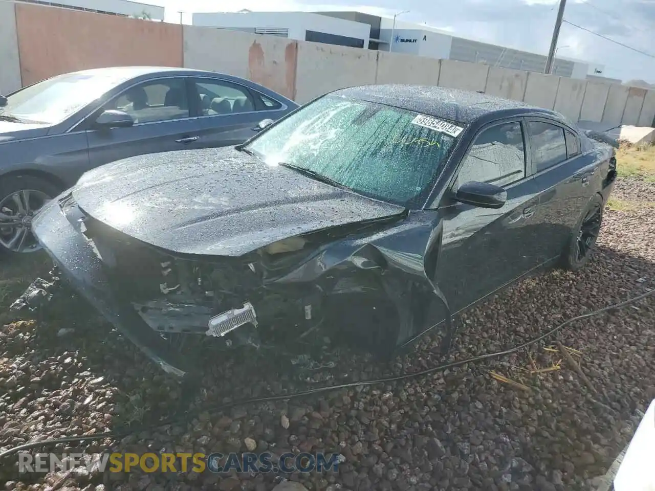 1 Photograph of a damaged car 2C3CDXBG5KH699097 DODGE CHARGER 2019