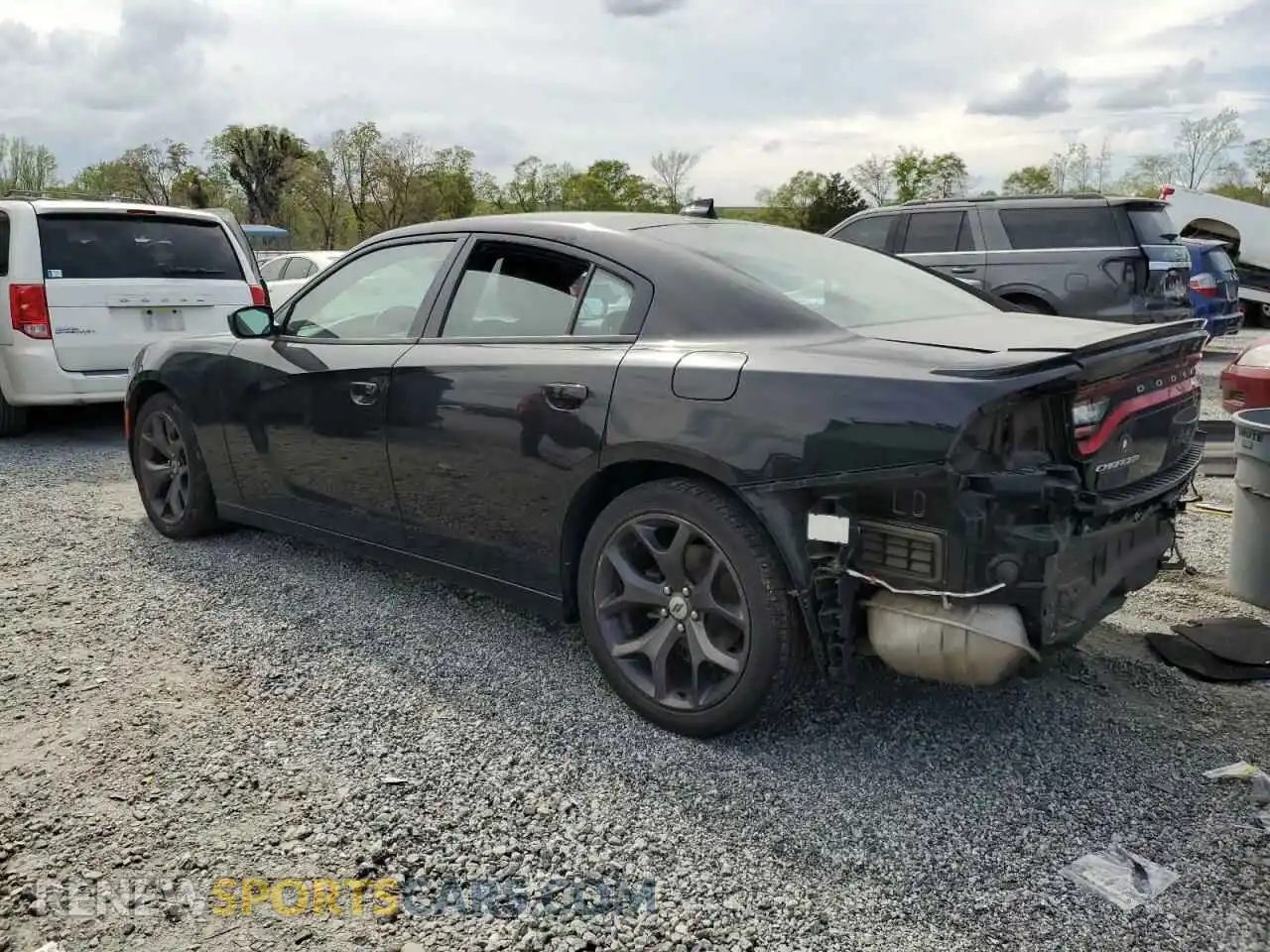2 Photograph of a damaged car 2C3CDXBG6KH625896 DODGE CHARGER 2019