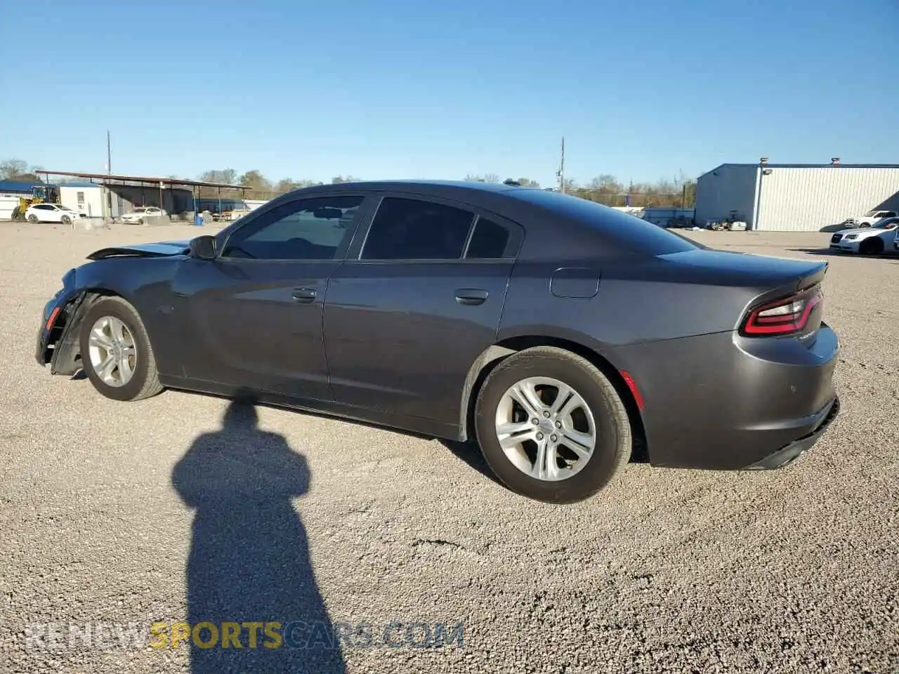 2 Photograph of a damaged car 2C3CDXBG6KH664102 DODGE CHARGER 2019