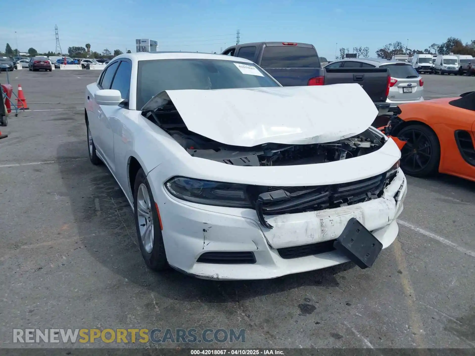 1 Photograph of a damaged car 2C3CDXBG7KH674511 DODGE CHARGER 2019